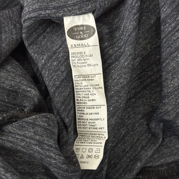 Anthropologie Pure & Good Jacket Womens XS Heather Gray Ruffle‎ Neutral Minimal - Picture 9 of 9